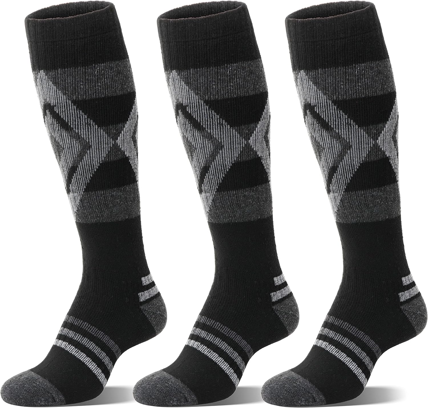 Merino Wool Ski Socks Thermal Winter Knee High