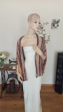 Poncho Sommer Baumwolle Handgestrickt Unikat ...