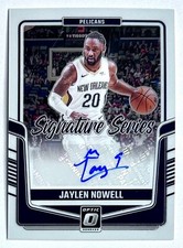 2024-25 Optic Jaylen Nowell Signature Series Auto SP #SS-NOW Autograph Pels NBA