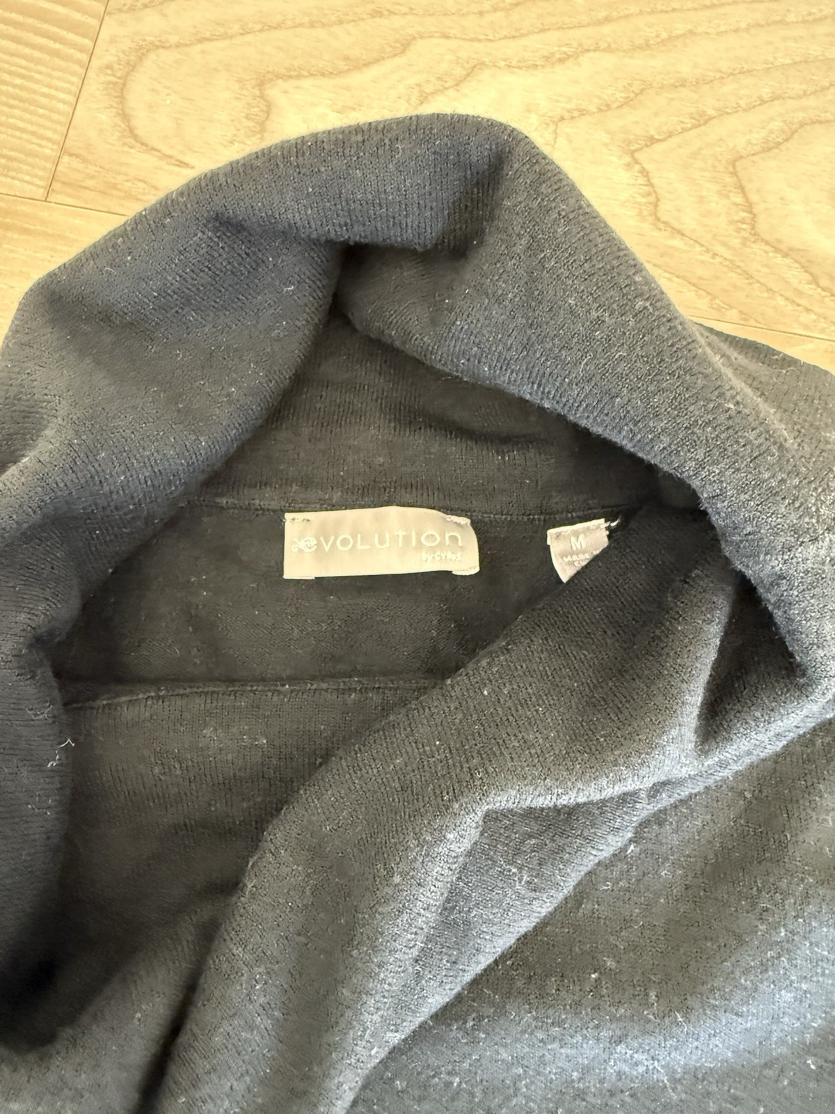 Evolution Black Turtleneck Pullover Sweater with … - image 2