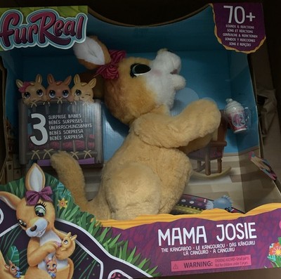 FurReal Mama Josie The Kangaroo 3 Babies 70+ Sounds & Reactions New