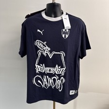 Camiseta Puma Monterrey Fútbol "Rayados" Gráfica Hombre Mediana Nueva Con Etiquetas