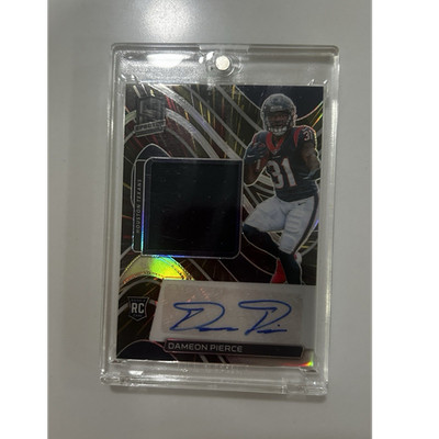 2022 Panini Spectra Dameon Pierce Rookie Patch Auto Neon Orange Prizm /75 #232