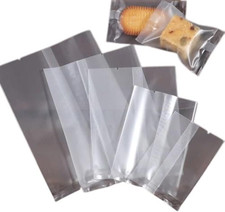 Matte Cookie Bags, 100 Pcs Frosted, Heat Seal Cellophane Bags and Not Self Adhes