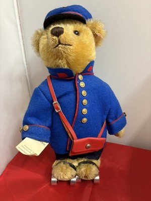 Steiff , Wilhelm der Berliner Telegrammbote, goldblond, 30 cm, limit. 1.500, OVP
