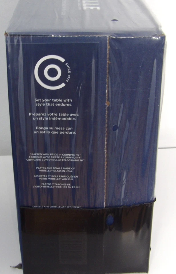 16 Pc Corelle Vitrelle Ocean Blue Dinnerware Set - Image 2 of 3