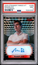 2025 TOPPS STRANGER THINGS HIGH TEK AUTO #AMD MASON DYE PSA 9