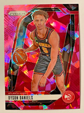 Dyson Daniels - 2024-25 Panini Prizm #122 Pink Cracked Ice - Atlanta Hawks