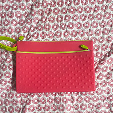 Pink and green wipes holder for a babies wipes and more