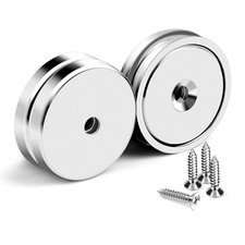 Versatile Heavy-Duty Neodymium Cup Magnets with Easy Installation - Pack of 4