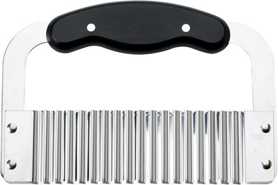 Crinkle-Cut Wave Slicer French Fry Vegetable Cutter, Stainless Steel Blade