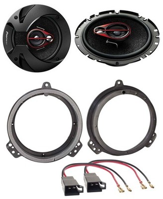Pioneer 3-way 250 Watt 16.5 cm speakers for Audi A3 from 03 A4 from 02 door front