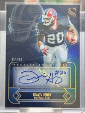 2025 Panini Silhouette Travis Henry Autograph Profile Signatures/99 Bills