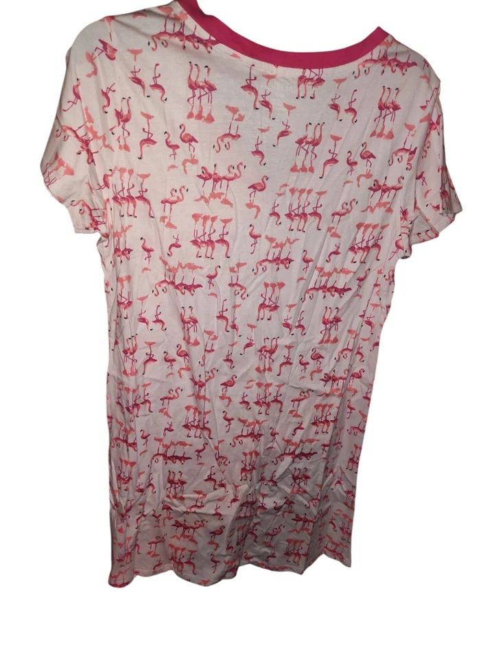 Vestido de Noche Pijama Temático Flamenco Nautica Mediano 100% Algodón  Foto 2 de 2