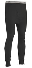 Indera Expedition Weight Cotton Thermals - Pants - Black - Men Size M