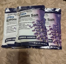       Dreamy Lavender Infused Epsom Salt Bath Soak Aid Enhancer - Set of 3