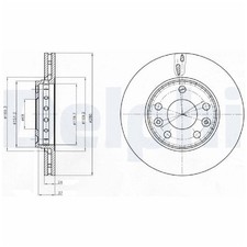2x Delphi Scheibenbremse vorne 402063714R 402067668R 402069341R 26266234