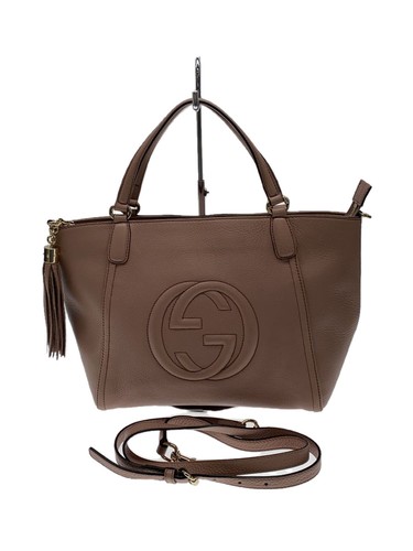 GUCCI Handbag Soho Leather PNK