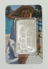 Sexy! Candy Poolside Hottie 1 Oz .999 Fine Silver Color Art Bar W/ COA 30 Minted