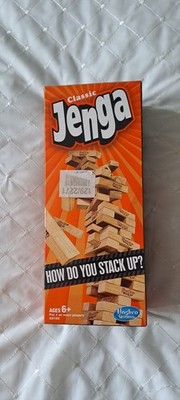 Klassisches Jenga Spiel von Hasbro Stapelspiel aus Holz