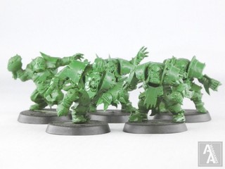 (3345) Orc Team Gouged Eye Blood Bowl Fantasy Warhammer
