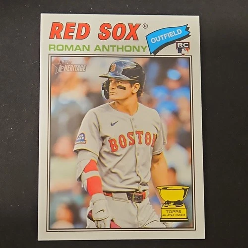 Topps Heritage 2026 Roman Anthony Rookie Boston Red Sox #86 Baseball Card