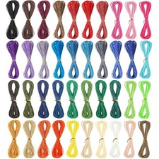 Waxed Thread For Bracelets, 400m Polyester Cord, 40 Colors, Jewelry Craft