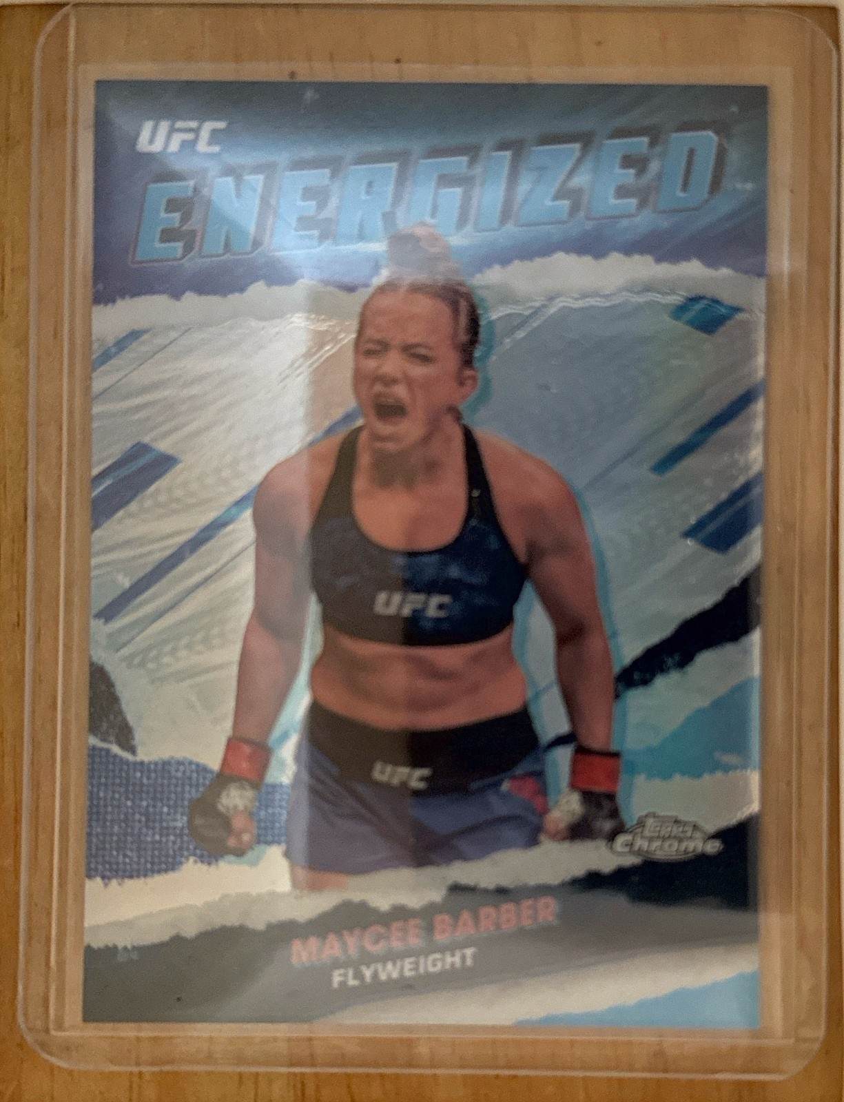 2024 Topps Chrome Maycee Barber UFC-Energized Refractor SSP CASE HIT