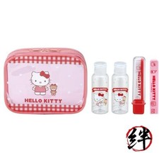 Travel Set Toothbrush Comb Pouch Bottle Portable Hello Kitty TRVS1-A