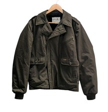 Vintage 1970's Fox Knapp Size 40 Black Bomber Moto Jacket Union Made In USA