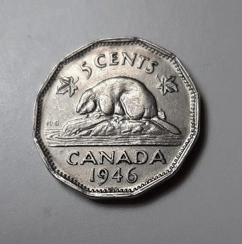 1946 Canada 5 Cents — photo from the most recent tracked eBay sale