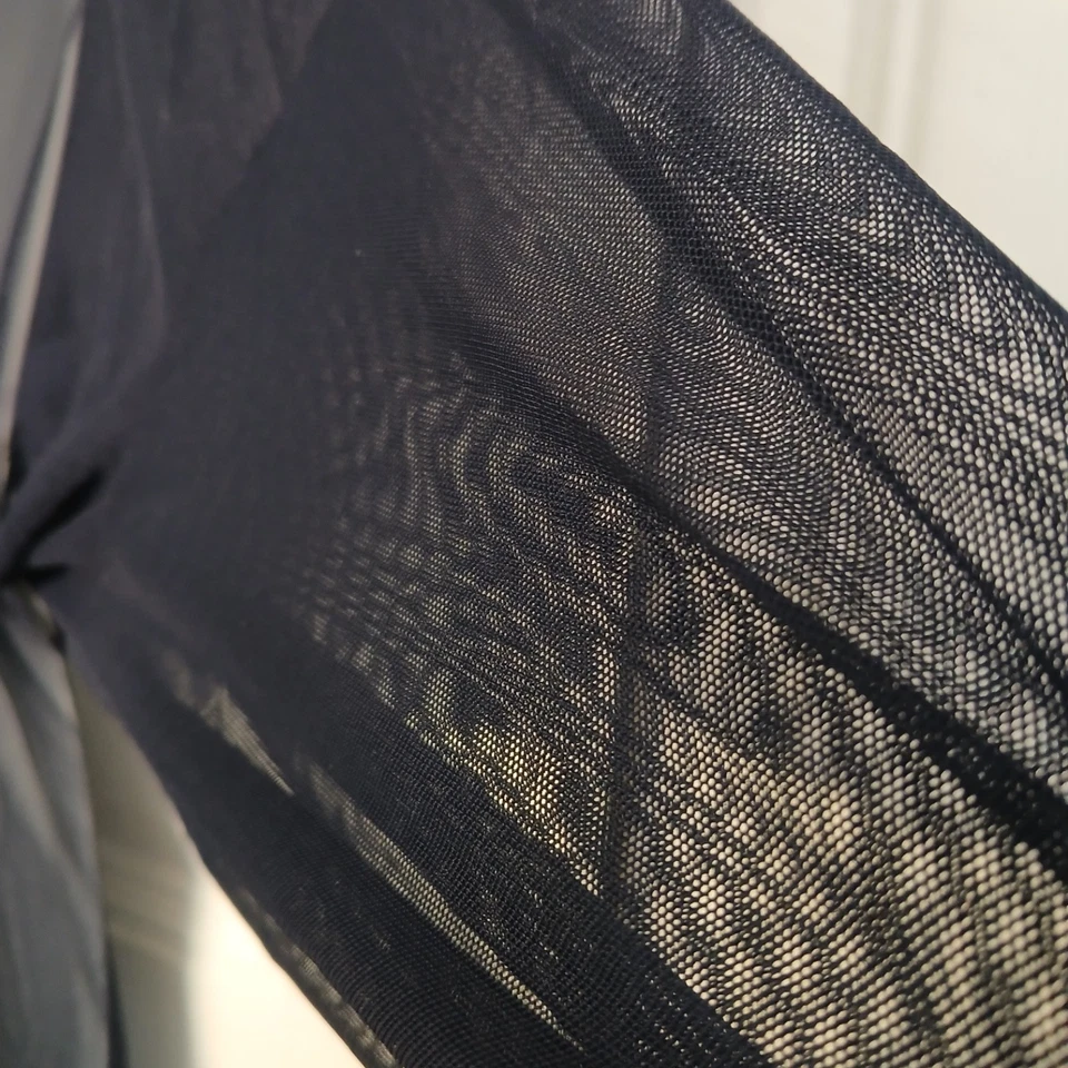 MARC JACOBS HERMOSO MAXI VESTIDO AZUL OSCURO TRANSPARENTE TALLA M GUCCI VERSACE Foto 3 de 4