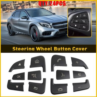 Steering Wheel Multi-Function Button Trim Silver For Mercedes Benz CLS 12-60X
