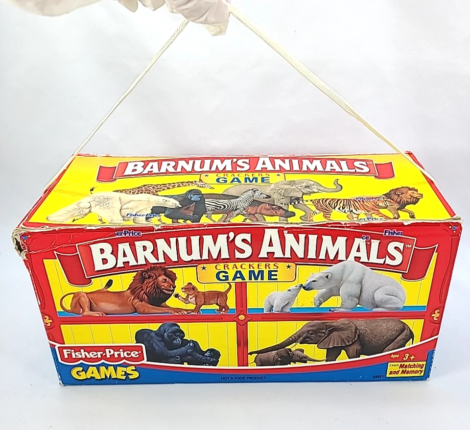 Fisher Price 2001 Barnum's Animals Crackers Game Matching & Memory COMPLETE - Image 2 of 4
