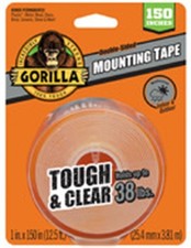 Gorilla 6036002 Clear  Tough Double Sided Mounting Tape 1 x 150 in. Pack of 6 
