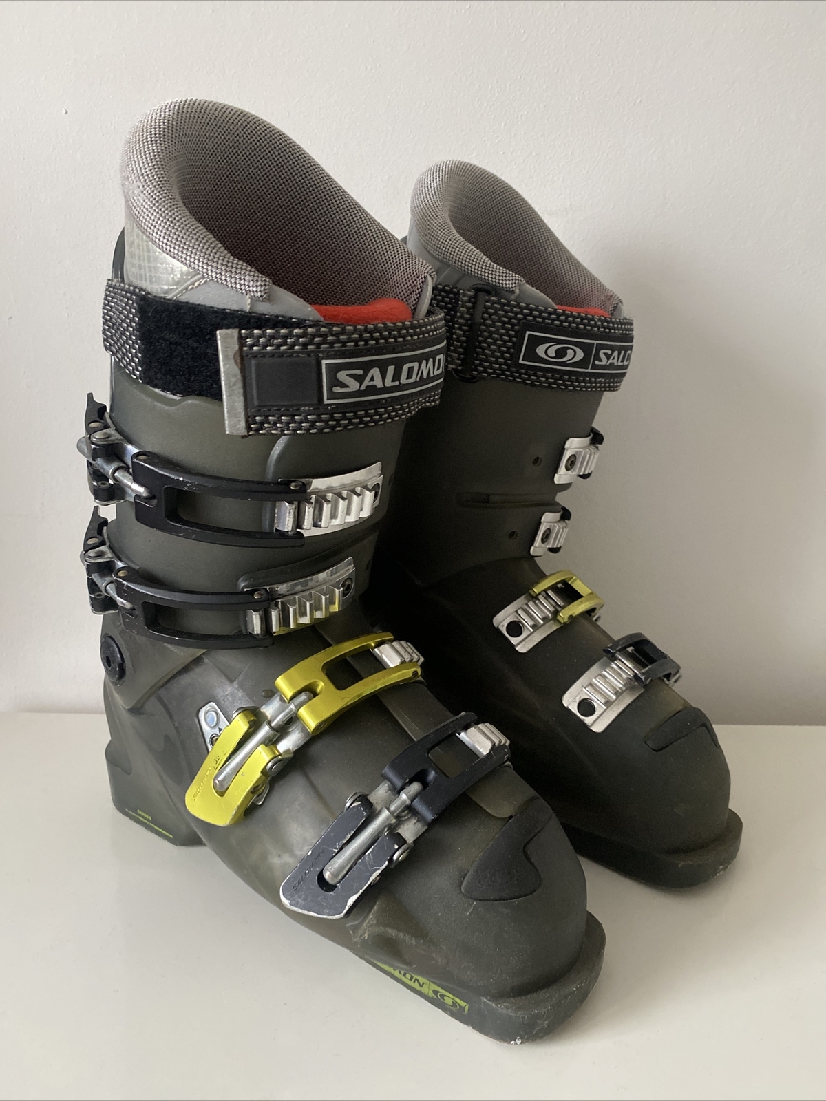 SALOMON Stivali da neve sportivi Solomon da uomo X Promodel Flex 95 taglia 5 verde UK
