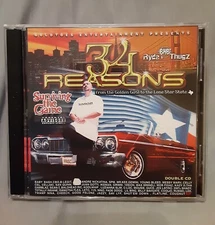34 Reasons 2 CD Set RARE C-Bo Andre Nickatina SPM Cellski Thizz Latin 