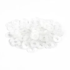 Universal M6 Screws Hardware Washers Rubber Motorcycle Bolts Flat Washer Clear