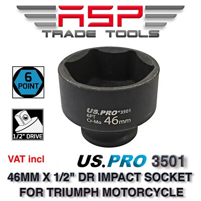 US PRO Tools 46mm Triumph Motorrad Motorbike Hinterradschwinge, Seitenmuttern 3501