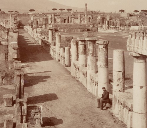 FRATELLI ALINARI (19.Jhd), Forum Civile, Pompei, um 1880, Albuminpapierabzug - Picture 3 of 5
