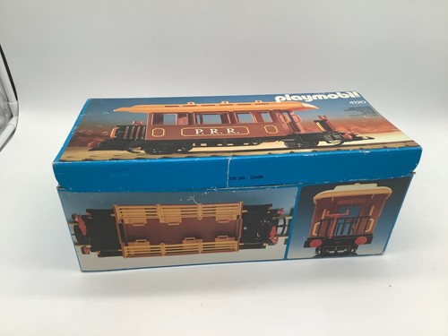 Playmobil P.R.R. Brown Passenger Car Train Set 4120 G Scale With Original Box - Picture 18 of 19