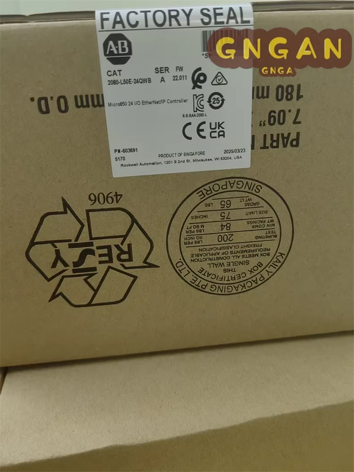 New Sealed ab 2080-L50E-24QWB Micro850 24 I/O EtherNet/IP Controller US free tax - Image 2 of 4