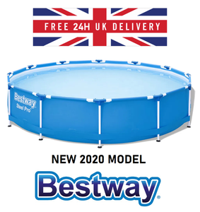 Bestway Swimming Pool 10ft 3m Steel Pro Round Metal Frame ...