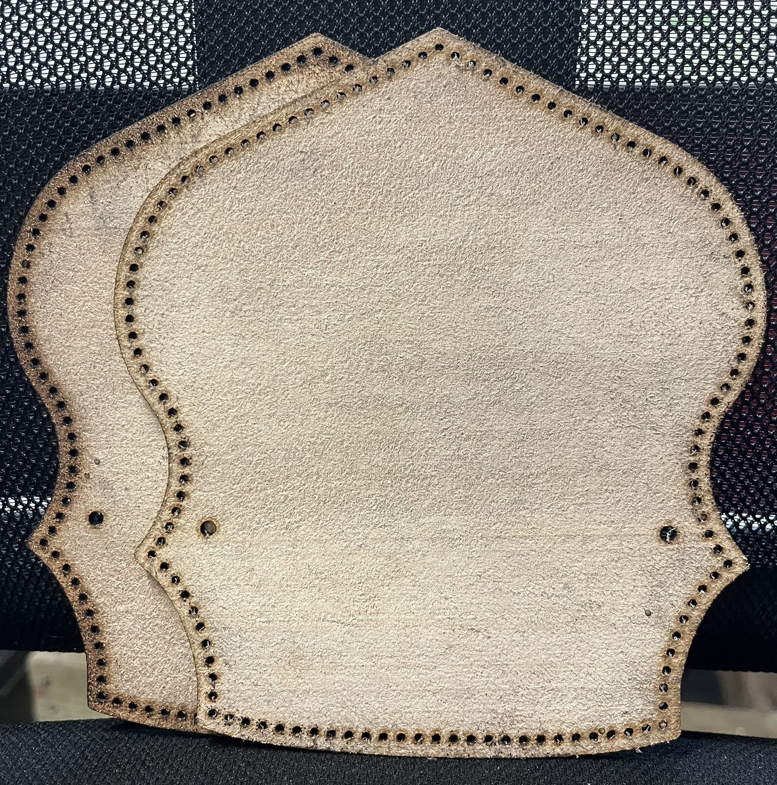 LEATHER FIRE HELMET SHIELD BLANKS (see description) eBay