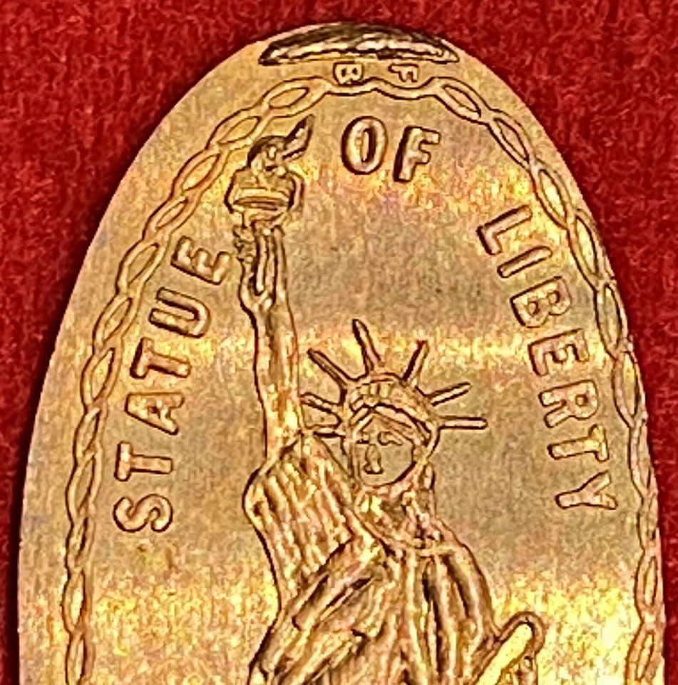 1986 ***STATUE OF LIBERTY*** (18861986) NEW YORK ELONGATED PRESSED
