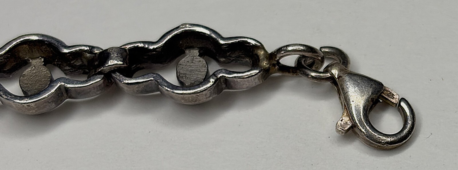 Solid 925 Silver Amethyst Marcasite Flower Sectio… - image 5