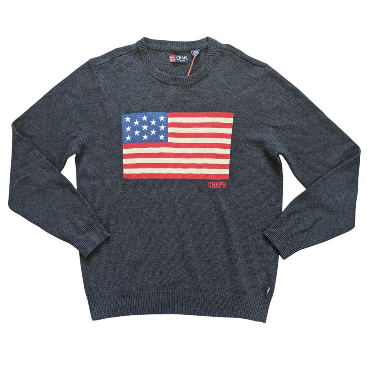 チャプス CHAPS スウェット トレーナー XL USA ボーダー アメカジ チチカカ（TITICACA） ロゴスウェット 裏起毛 M L ゆったり アメカジ