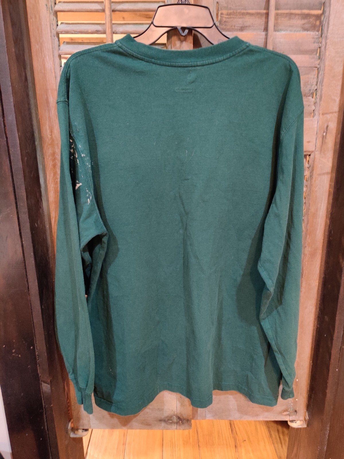 Carhartt Henley Original Fit Pocket Logo Long Sleeve Men's Sz Lrg Green