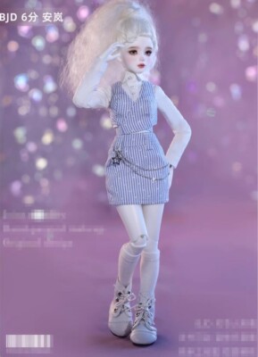 1/6 BJD Doll DIY Aurola White Color A-Free Face Make UP+Eyes+Clothes+wig+Shoes