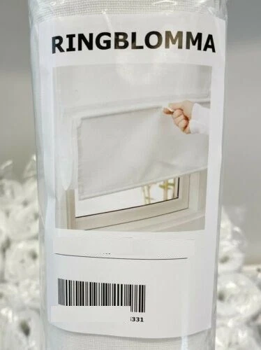 IKEA RINGBLOMMA Traditional Roman Blind White/Grey/Beige,Several Colors & Sizes - Picture 3 of 11